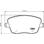 TEXTAR Fren Balatası - Öni Volkswagen Polo 5 1.9 Audi TDI - Kod TEX2358101 - OEM 6Q0698151A