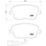 TEXTAR Fren Balatası - Ön-fişli Bls Skoda Fabia 1.9TDİ - Kod TEX2358102 - OEM 6Q0698151C