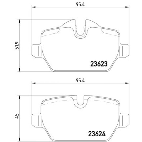 TEXTAR Arka Fren Balatası - E87-90 - Kod TEX2362303 - OEM 34216788183