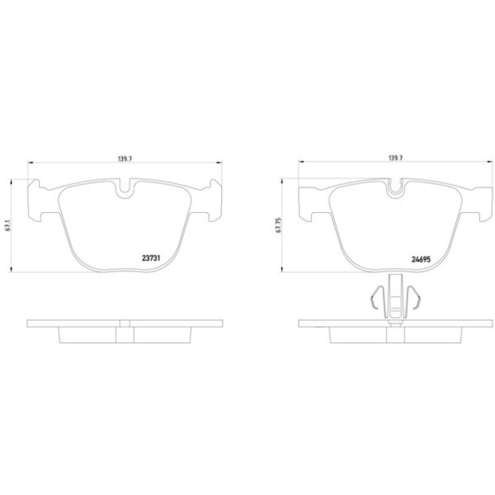 TEXTAR Arka Fren Balatası - F01-02 - Kod TEX2373101 - OEM 34216790966 ürün görseli