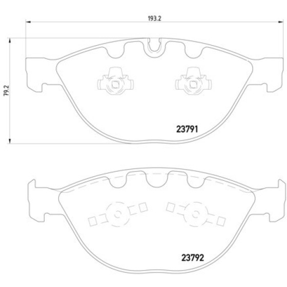TEXTAR Ön Fren Balatası - 760il E60-65 - Kod TEX2379101 - OEM 34116763652 ürün görseli