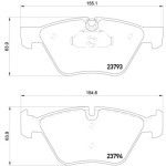 TEXTAR Ön Fren Balatası - E90 E60 - Kod TEX2379301 - OEM 34116763617