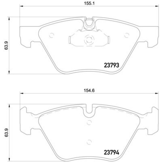 TEXTAR Ön Fren Balatası - E90 E60 - Kod TEX2379301 - OEM 34116763617 ürün görseli