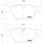 TEXTAR Ön Fren Balatası - E60-90 - Kod TEX2379401 - OEM 34116771868