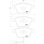 TEXTAR Fren Balatası - Ön-fişli Bub Volkswagen Golf 5 3.2 R32 - Kod TEX2380101 - OEM 1K0698151B
