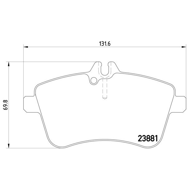 TEXTAR Ön Fren Balatası - A200 / CDI - Kod TEX2388101 - OEM A1694201220