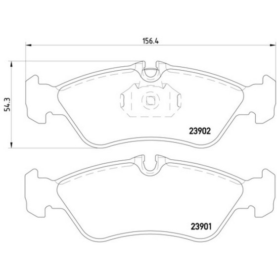 TEXTAR Arka Fren Balatası - Mercedes-benz Sprinter-lt - Kod TEX2390101 - OEM A0044202720 ürün görseli