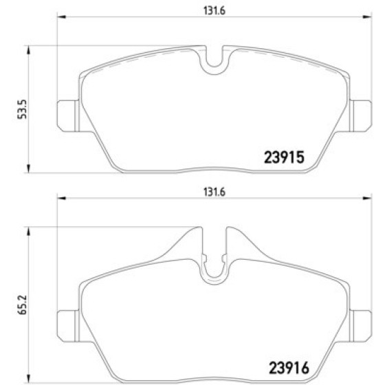 TEXTAR Ön Fren Balatası - E87-mini 2007 - Kod TEX2391503 - OEM 34116774050 ürün görseli