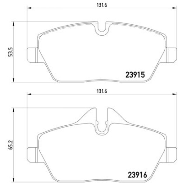 TEXTAR Ön Fren Balatası - E87-mini 2007 - Kod TEX2391503 - OEM 34116774050