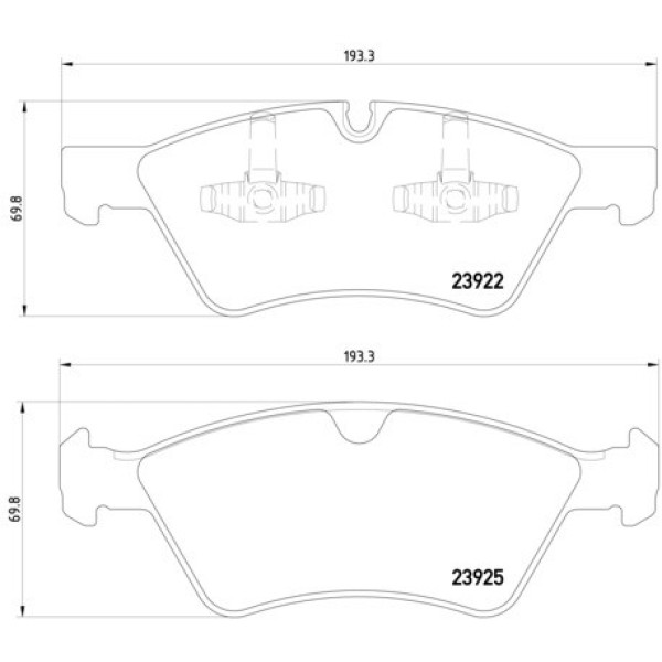 TEXTAR Ön Fren Balatası - 164 - Kod TEX2392201 - OEM A0044204020