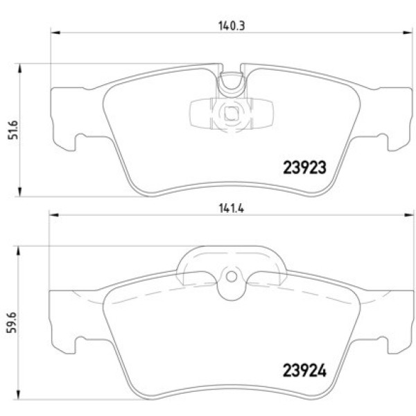 TEXTAR Arka Fren Balatası - 164 - Kod TEX2392301 - OEM A0044205220