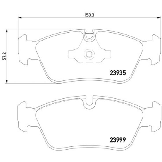 TEXTAR Ön Fren Balatası - E87 - Kod TEX2393501 - OEM 34116769763 ürün görseli