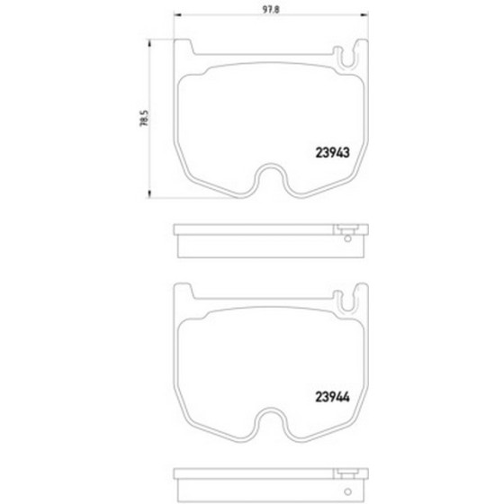 TEXTAR Ön Fren Balatası - Amg - Kod TEX2394301 - OEM A0034207120 ürün görseli