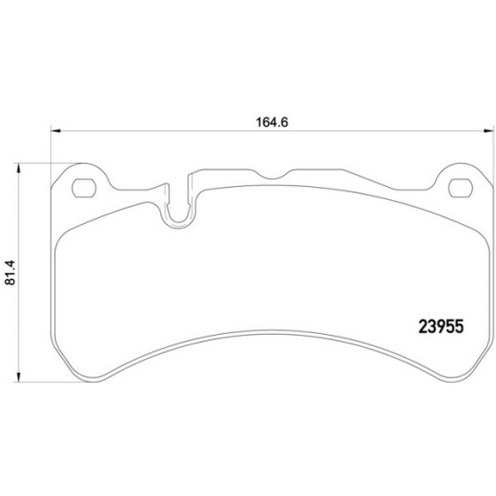TEXTAR Ön Fren Balatası - Clk55-slk55 - Kod TEX2395501 - OEM A0054203920 ürün görseli