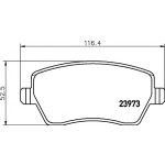 TEXTAR Ön Fren Balatası - Mercedes-benz Citan 415 2013 - Kod TEX2397301 - OEM A4154210510