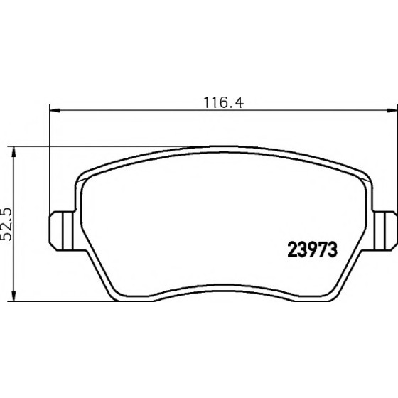 TEXTAR Ön Fren Balatası - Mercedes-benz Citan 415 2013 - Kod TEX2397301 - OEM A4154210510 ürün görseli