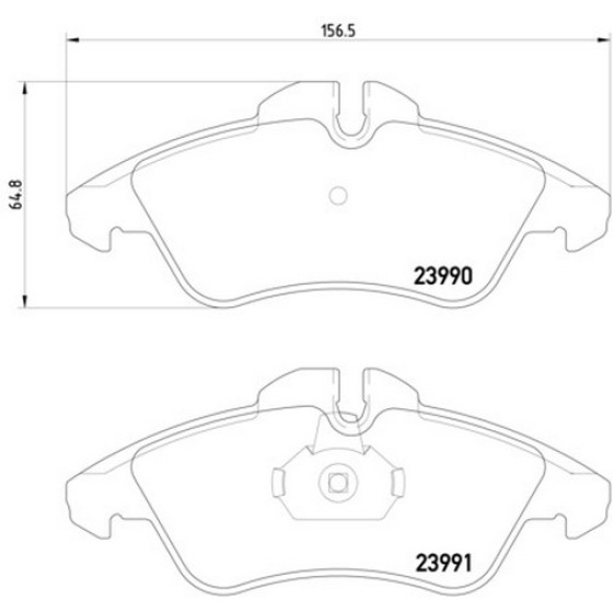 TEXTAR Ön Fren Balatası - Mercedes-benz Sprinter-lt - Kod TEX2399002 - OEM A0044205520 ürün görseli
