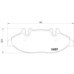TEXTAR Ön Fren Balatası - Balata Fişli 639 - Kod TEX2400701 - OEM A0064204320