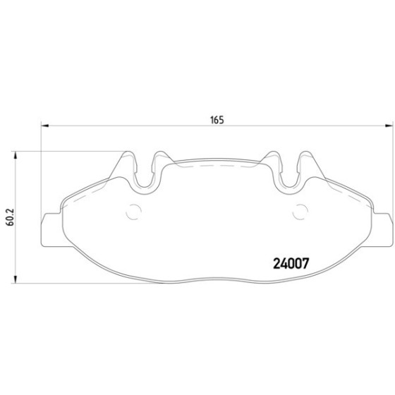 TEXTAR Ön Fren Balatası - Balata Fişli 639 - Kod TEX2400701 - OEM A0064204320 ürün görseli