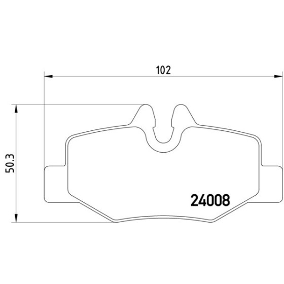 TEXTAR Arka Fren Balatası - Balata Fişli 639 2004 - Kod TEX2400801 - OEM A0064204420 ürün görseli