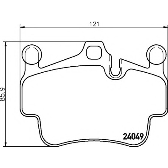 TEXTAR Arka Fren Balatası - 911 - Kod TEX2404901 - OEM 99735193905 ürün görseli