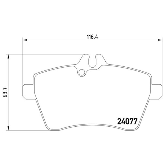 TEXTAR Ön Fren Balatası - B150 - Kod TEX2407701 - OEM A1694201320 ürün görseli