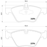 TEXTAR Ön Fren Balatası - E90 - Kod TEX2409601 - OEM 34116777772