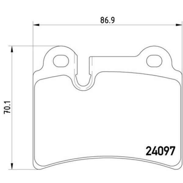 TEXTAR Fren Balatası - Arka-fişsiz Bks Volkswagen Touareg 3.0TDİ - Kod TEX2409701 - OEM 7L6698451B