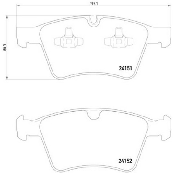 TEXTAR Ön Fren Balatası - 164-gl - Kod TEX2415101 - OEM A1644201320 ürün görseli