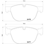 TEXTAR Ön Fren Balatası - Kod TEX2417001 - OEM 34116852253