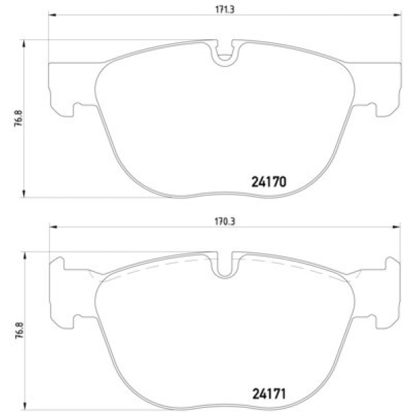 TEXTAR Ön Fren Balatası - Kod TEX2417001 - OEM 34116852253