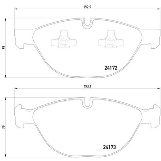 TEXTAR Ön Fren Balatası - E70-71 - Kod TEX2417201 - OEM 34116791514 ürün görseli