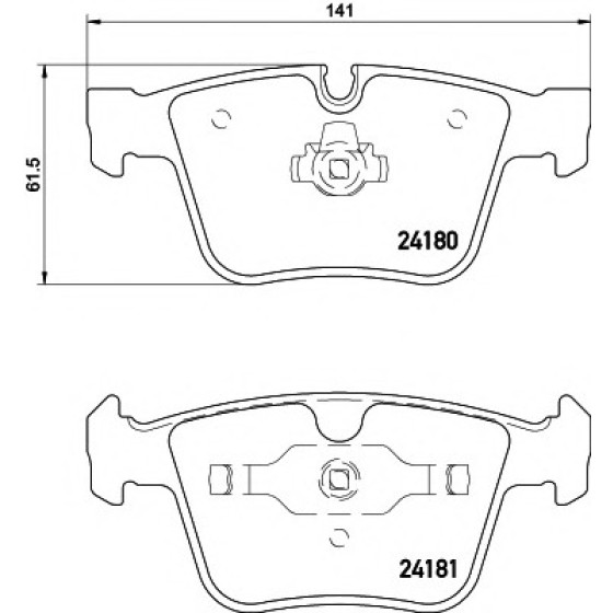 TEXTAR Arka Fren Balatası - ML63 Amg 164 - Kod TEX2418001 - OEM A1644202420 ürün görseli