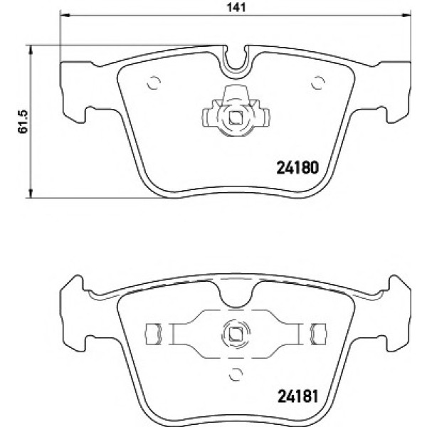 TEXTAR Arka Fren Balatası - ML63 Amg 164 - Kod TEX2418001 - OEM A1644202420