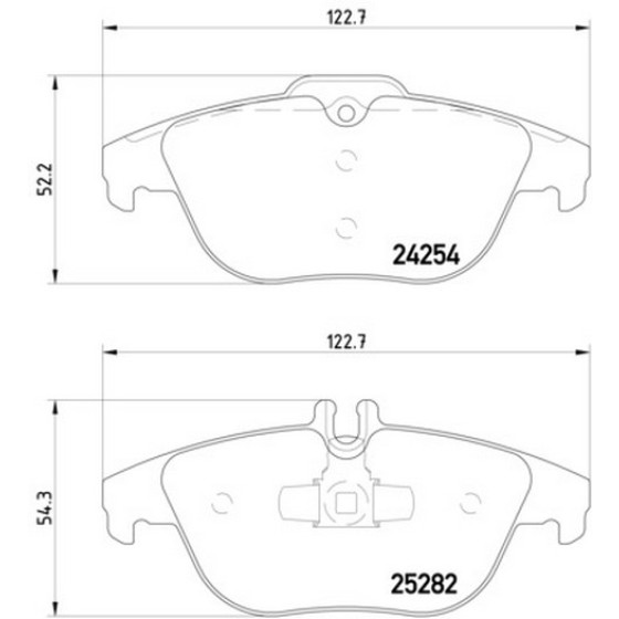 TEXTAR Arka Fren Balatası - 204-mercedes-benz Glk 2007 - Kod TEX2425401 - OEM A0074206120 ürün görseli
