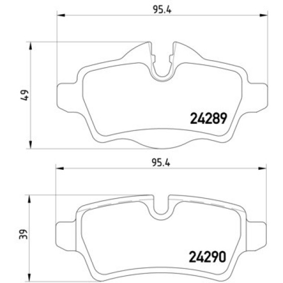 TEXTAR Arka Fren Balatası - Kod TEX2428901 - OEM 34216778327 ürün görseli
