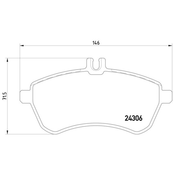 TEXTAR Ön Fren Balatası - 204 - Kod TEX2430601 - OEM A0074205520 ürün görseli