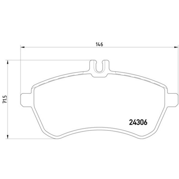 TEXTAR Ön Fren Balatası - Spor Tip 204 - Kod TEX2430603 - OEM A0074209220