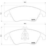 TEXTAR Ön Fren Balatası - 212 2009 - Kod TEX2431001 - OEM A0074207520