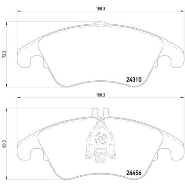 TEXTAR Ön Fren Balatası - 212 2009 - Kod TEX2431001 - OEM A0074207520