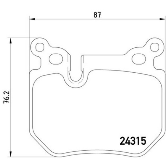 TEXTAR Arka Fren Balatası - E87-90 - Kod TEX2431501 - OEM 34216784808 ürün görseli