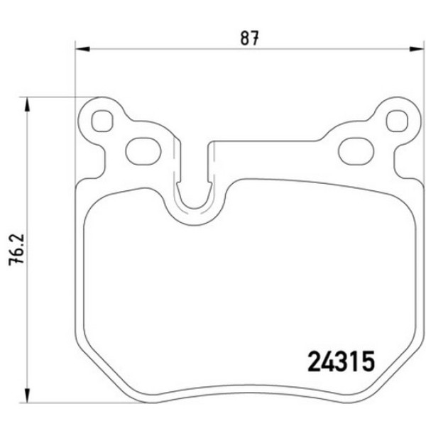 TEXTAR Arka Fren Balatası - E87-90 - Kod TEX2431501 - OEM 34216784808
