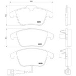 TEXTAR Fren Balatası - Ön-fişli Blf-blr-bkp-caxa-cava-cba Volkswagen Passat 6-volkswagen Tiguan 1.4tsi-1.6fsi-2.0fsi-2.0t - Kod TEX2433301 - OEM 5N0698151