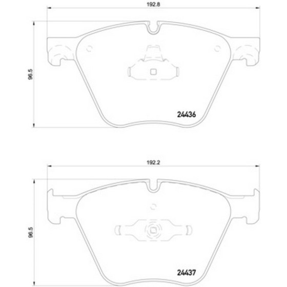 TEXTAR Ön Fren Balatası - 5.0 / M / Xİ E70-71 - Kod TEX2443601 - OEM 34116783554 ürün görseli