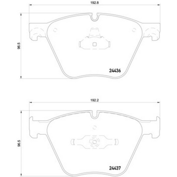 TEXTAR Ön Fren Balatası - 5.0 / M / Xİ E70-71 - Kod TEX2443601 - OEM 34116783554