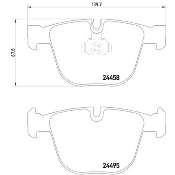 TEXTAR Arka Fren Balatası - 5.0 / M / Xİ E70-71 - Kod TEX2445801 - OEM 34216783555