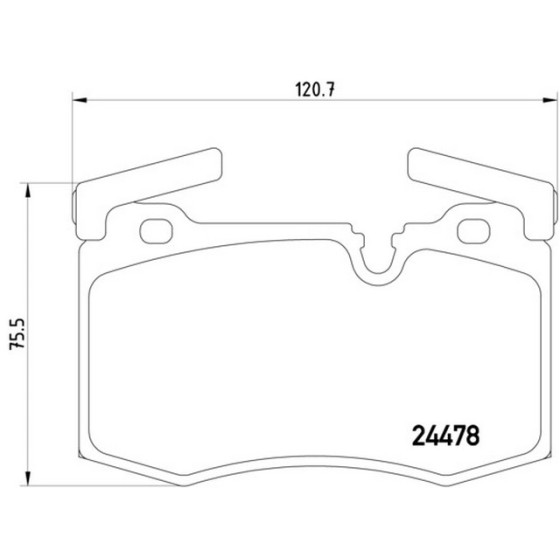 TEXTAR Ön Fren Balatası - Kod TEX2447801 - OEM 34116789157 ürün görseli
