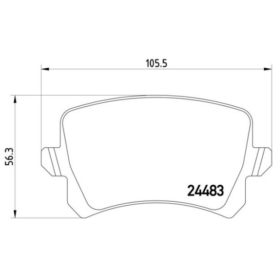 TEXTAR Fren Balatası - Arka-fişsiz Blf-blr-bkp-caxa-cava-cba Volkswagen Passat 6-volkswagen Tiguan 1.4tsi-1.6fsi-2.0fsi-2.0t - Kod TEX2448301 - OEM 3C0698451E ürün görseli