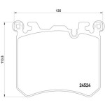 TEXTAR Ön Fren Balatası - E71-72m - Kod TEX2452401 - OEM 34114073048