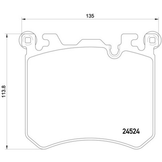 TEXTAR Ön Fren Balatası - E71-72m - Kod TEX2452401 - OEM 34114073048 ürün görseli